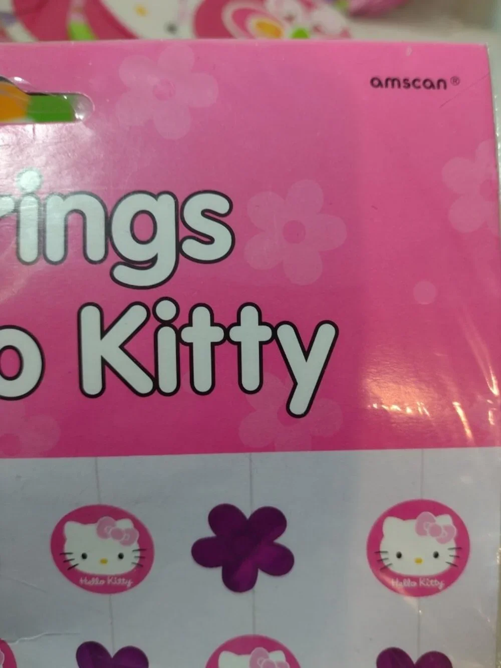Sanrio Hello Kitty 2007 Birthday Party Y2K Hanging Decorations Napkins Butterfly